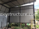 Before and After Job Done: To Fabrication, Supply and Install Factory Awning Metal Deck Paint - Telok Gong Bumbung Logam