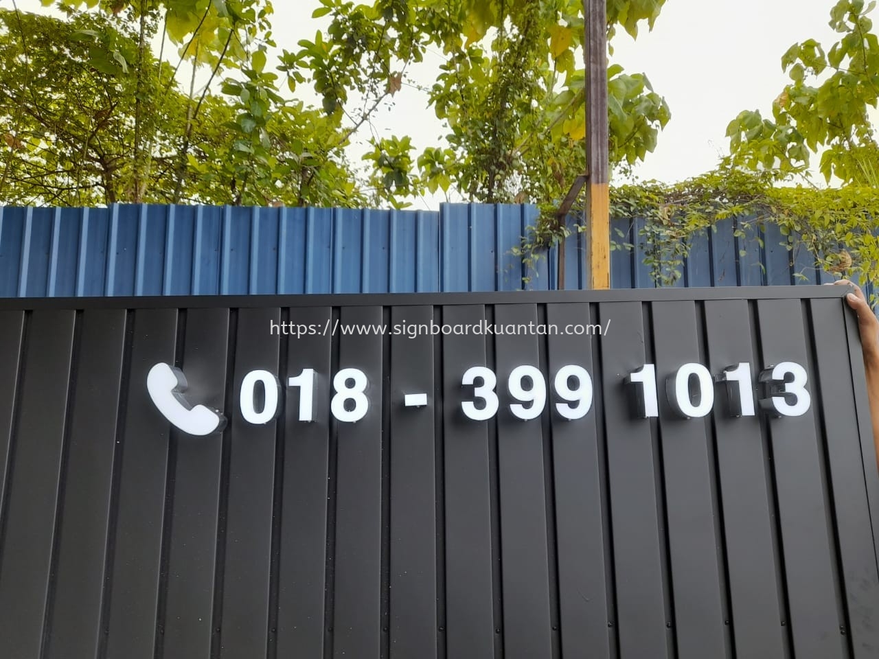 CA GROUP ALUMINIUM PANEL 3D BOX UP FRONTLIT- BACKLIT LETTERING SIGNAGE AT BUTTERWORTH PENANG