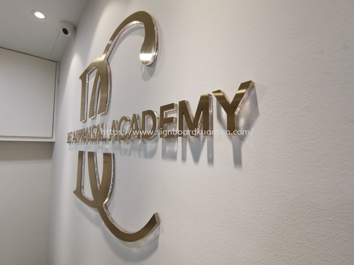 BC APPRAISAL ACADEMY 3D ACRYLIC LETTERING-LASER CUT OUT LETTERING AT CAMERON HIGHLANDS PAHANG