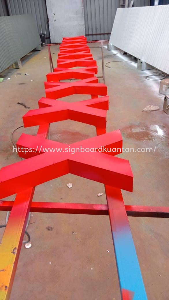 X.E.1. 3D BOX UP LETTERING AT KUALA TEMBELING JERANTUT PAHANG MALAYSIA