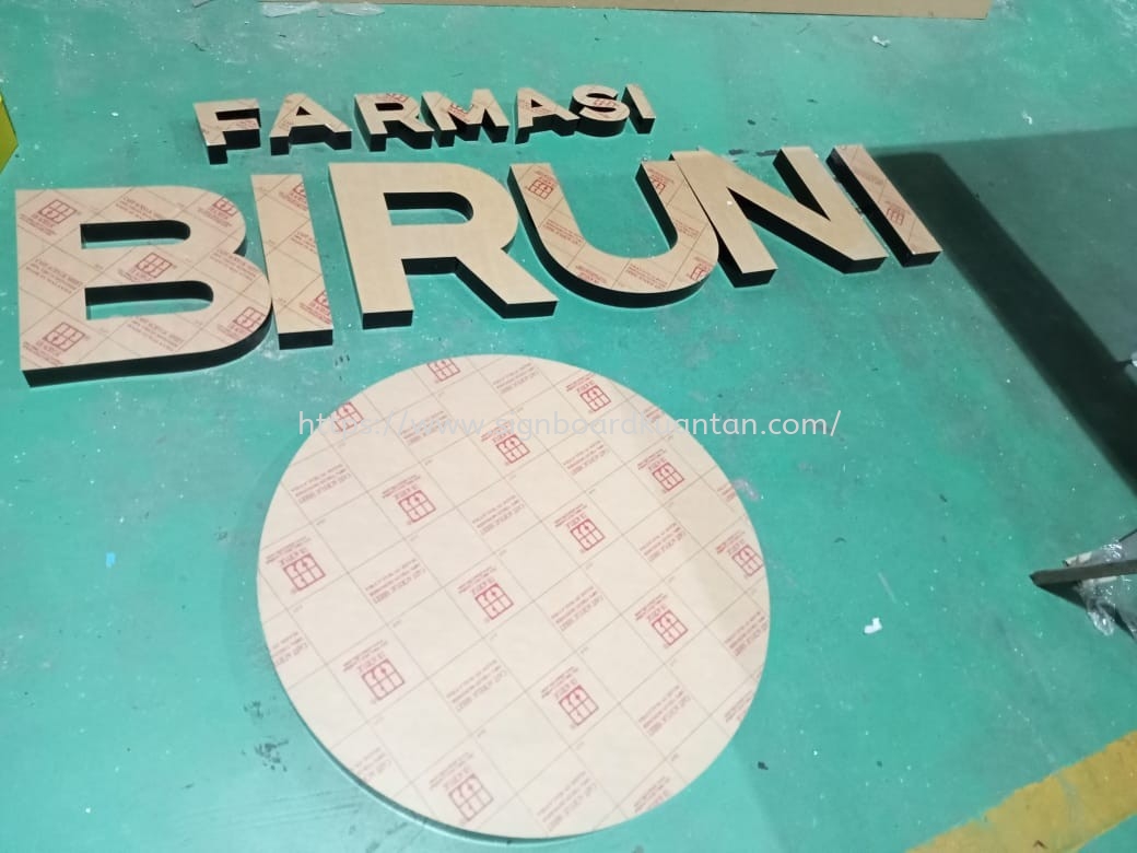 FARMASI BIRUNI 3D BOX UP LETTERING AT MENGKUANG BERA PAHANG MALAYSIA