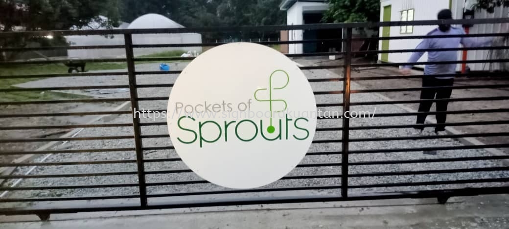 POCKETS OF SPROUTS ACP SIGNAGE-SAFETY FIRST AT SUNGKAI BATANG PADANG PERAK MALAYSIA