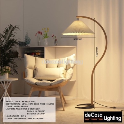 Floor Lamp - Wood Stand (YF-F1225-OAK)