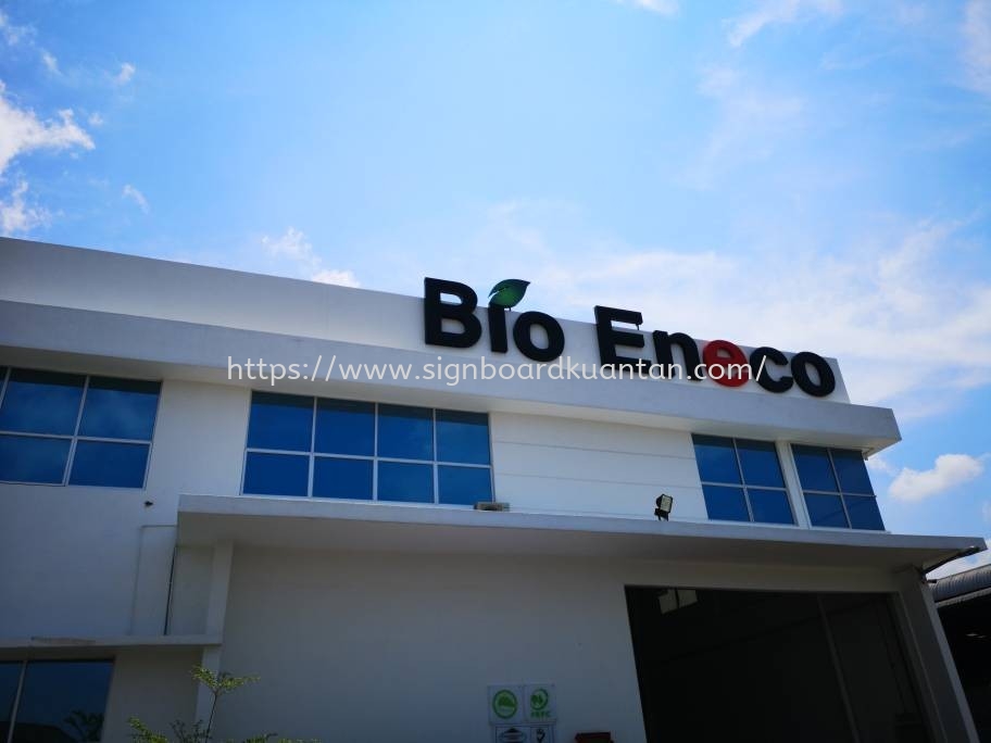 BIO ENECO ALUMINIUM BIG 3D BOX UP LETTERING SIGNAGE AT NENASI PEKAN PAHANG MALAYSIA