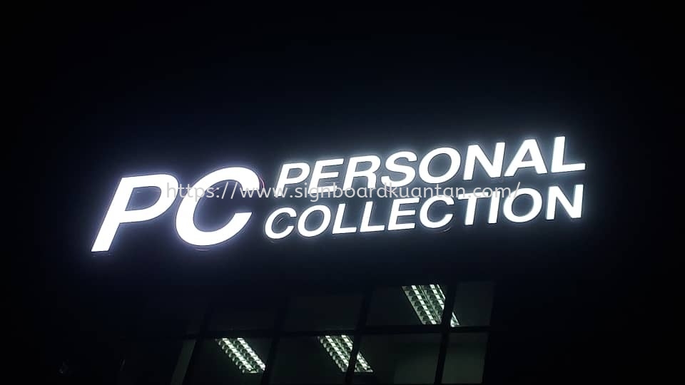 PC PERSONAL COLLECTION ALUMINIUM BIG 3D BOX UP LETTERING SIGNAGE AT KUANTAN PAHANG MALAYSIA