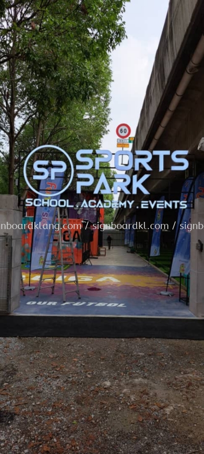 Sport Park 3D Box Up LED Frontlit Lettering And Logo At Kuala Lumpur 