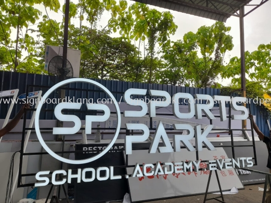 Sport Park 3D Box Up LED Frontlit Lettering And Logo At Kuala Lumpur 