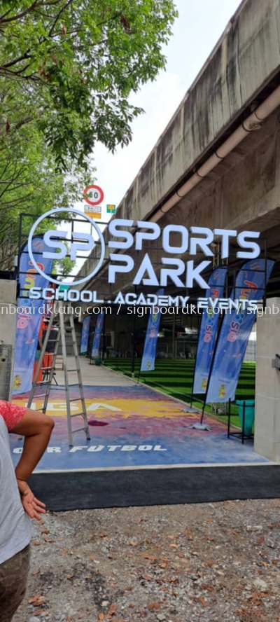 Sport Park 3D Box Up LED Frontlit Lettering And Logo At Kuala Lumpur 