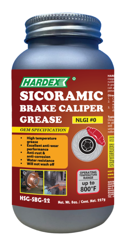 HARDEX SICORAMIC BRAKE CALIPER GREASE HSG-SBG-22 8oz/227g