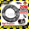 20M 1/4" High Pressure Hydraulic Water Hose w/ Joint 4000PSI Accessories Water Pump