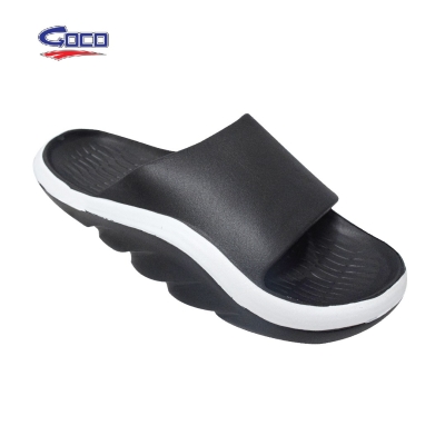 MEN SLIDE COMFORT EVA SLIPPER (GC 1608-BK) (N.L)