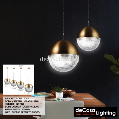 MODERN GLOBE PENDANT LIGHT (5282)