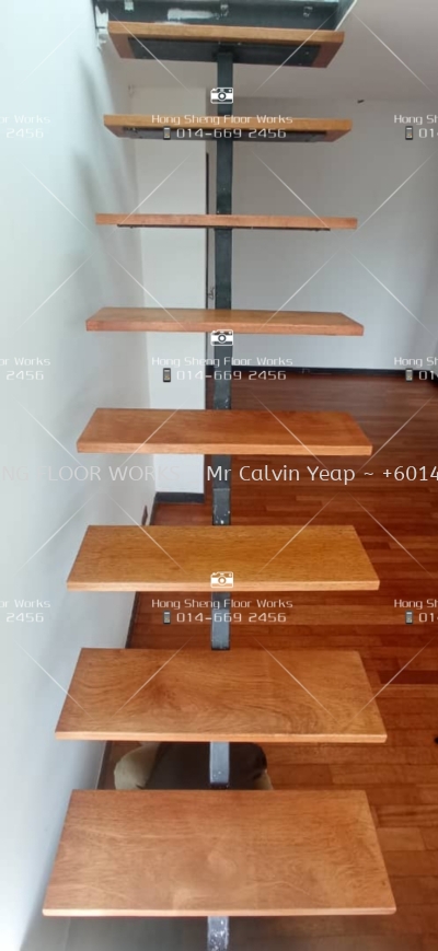 Staircase Refurbishment _ wooden floor 