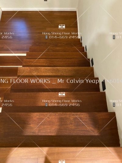 Staircase Refurbishment _ wooden floor 