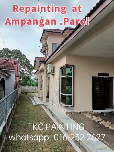 #Repainting at Ampangan.Paroi