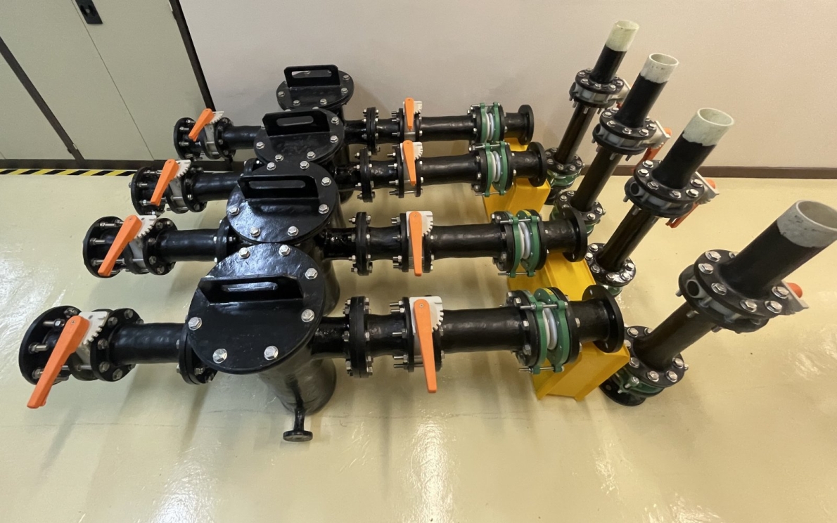 FRP Piping with Steubbe PVDF Butterfly Valve