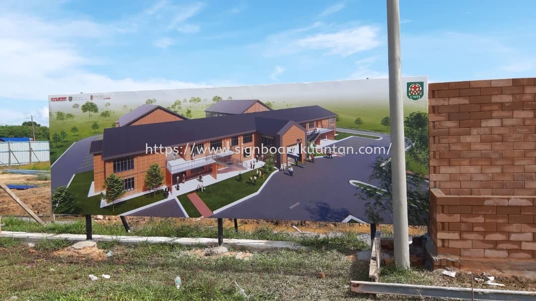 KAMPUS CONSTRUCTION PROJECT SIGNBOARD AT BIDOR BATANG PADANG PERAK MALAYSIA