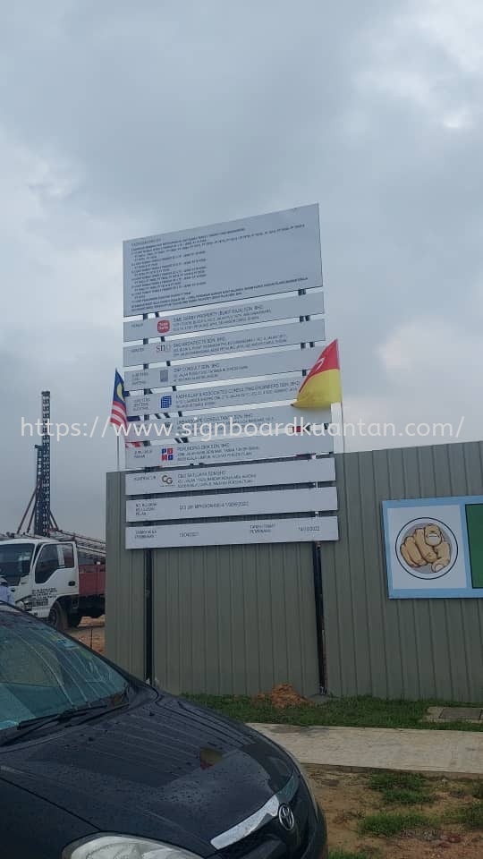 CONSTRUCTION PROJECT SIGNBOARD AT TELUK TEMPOYAK BARAT DAYA (SOUTHWEST PENANG ISLAND)PENANG MALAYSIA