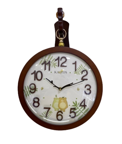 Kairos Wooden Double Side Station Wall Clock