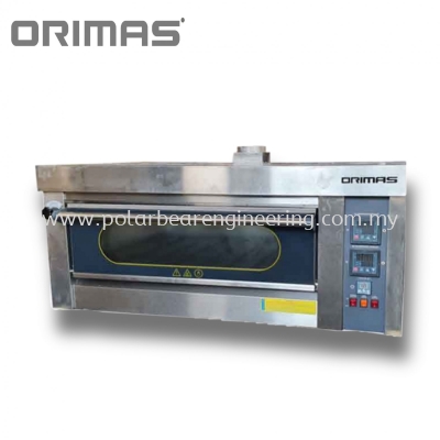 ORIMAS GAS OVEN INDUSTRY 1 DECK 2 TRAY