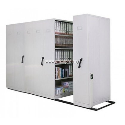 IPS-117 6 Bays Mobile Steel Compactor With Dual Purpose Shelves