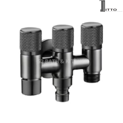 Itto Three Way Angle Valve IT-W1738J5-GM (gun metal)