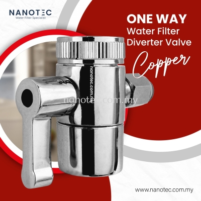 One Way Water Filter Diverter Valve (Basic)Copper