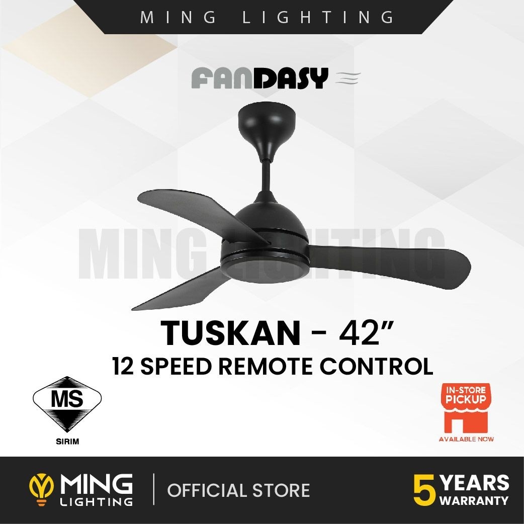 FANDASY Tuskan Series 42'' Ceiling Fan FANDASY Ceiling Fan Fan & Fan Decoration Choose Sample / Pattern Chart