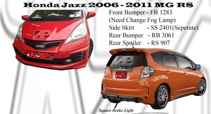 Honda Fit 2008 MG RS Bumperkits 