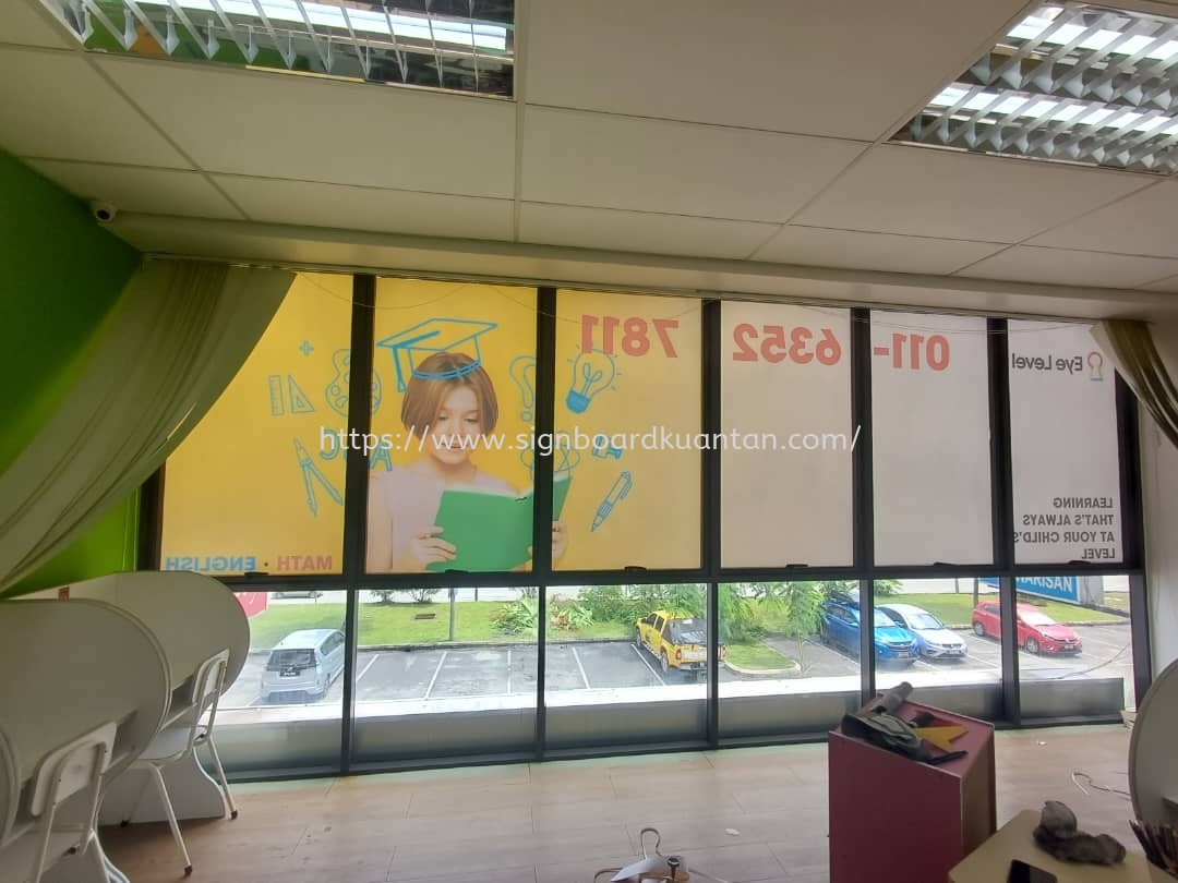 EYE LEVEL LEARNING CENTER GLASS STICKET AT IPOH KINTA PERAK MALAYSIA