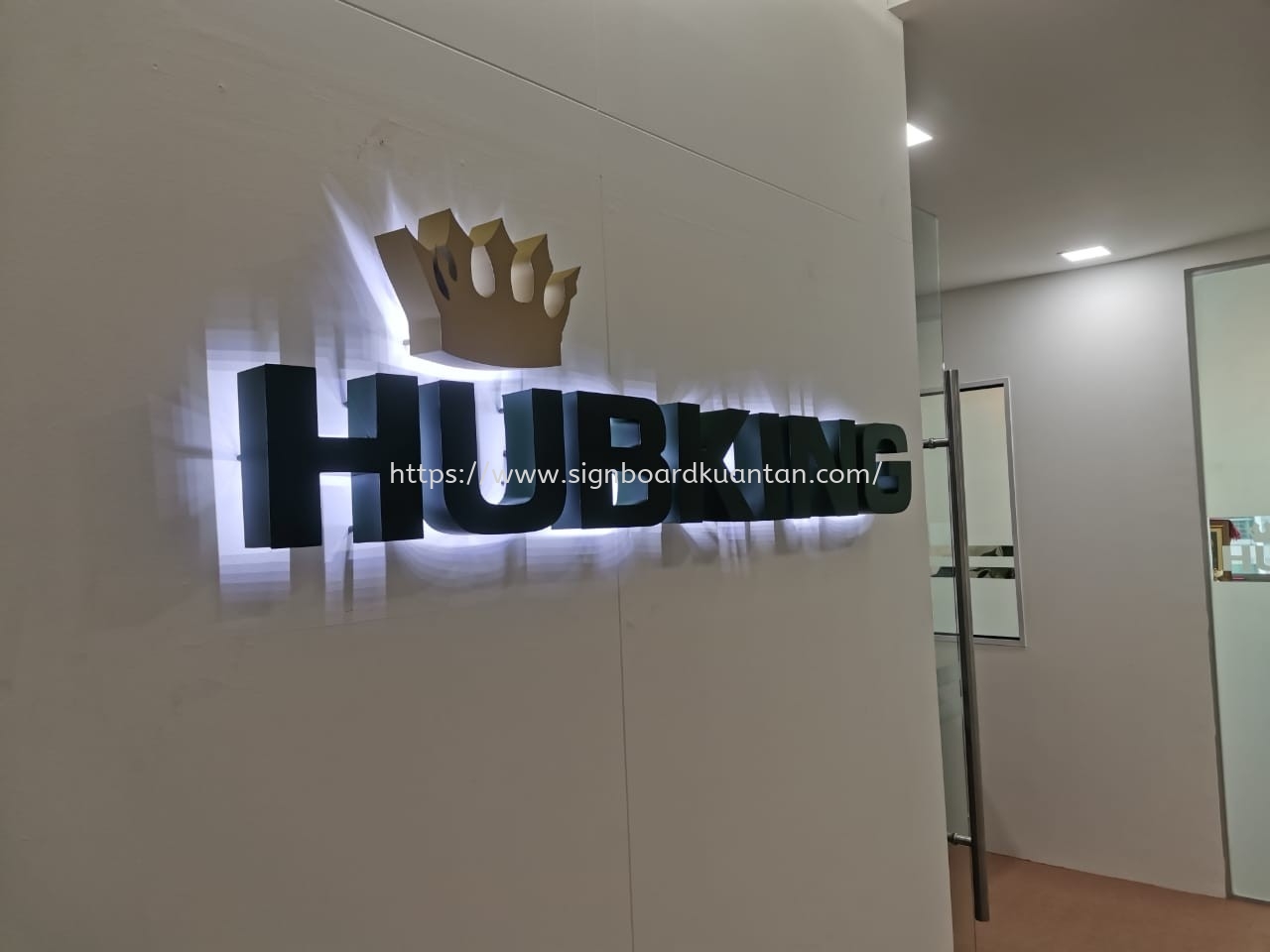 HUBKING INDOOR 3D LED BACKLIT LETTERING AT SUNGKAI BATANG PADANG PERAK MALAYSIA