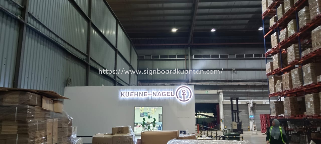 KUEHNE+NAGEL INDOOR 3D LED BACKLIT LETTERING AT PARIT BUNTAR KERIAN PERAK MALAYSIA