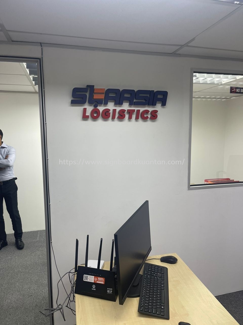 SLAASIA LOGISTICS INDOOR 3D LED BACKLIT LETTERING AT KUALA KANGSAR TOWN PERAK MALAYSIA