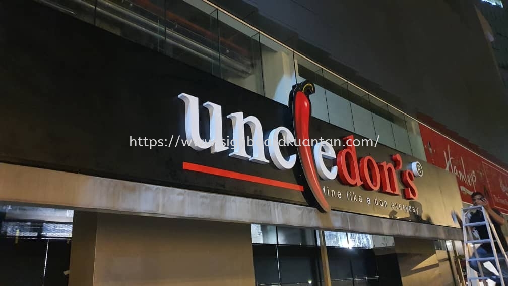 UNCLEDON'S INDOOR 3D LED FRONTLIT SIGNAGE AT BANDAR INDERA MAHKOTA KUANTAN PAHANG MALAYSIA