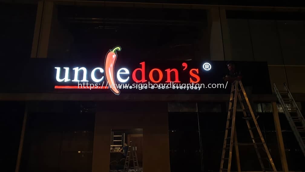 UNCLEDON'S INDOOR 3D LED FRONTLIT SIGNAGE AT BANDAR INDERA MAHKOTA KUANTAN PAHANG MALAYSIA