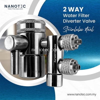 Two Way Water filter Diverter Valve (Stainless Steel)