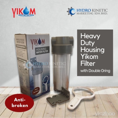 Heavy Duty Yikom Water Filter Single Housing 3/4'' (Outdoor Use) [Hydro Kinetic]