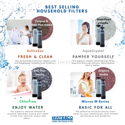 Relish in clean water all through the house! Water is the most essential element for life. The water you drink, shower in and cook must be kept clean at all times! We provide you with a comprehensive range of filtration systems for all kinds of applications.

1 ActiveZeo
2 AquaCrystal
3 ChlorFree
4 Micron W Series

Please talk to our sales representative for more information.