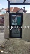  Aluminium wall fencing & Small manual Door