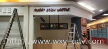 SWEET CORN WAFFLE Aluminium Box Up Signboard Aluminium 3D Box Up Lettering (2)