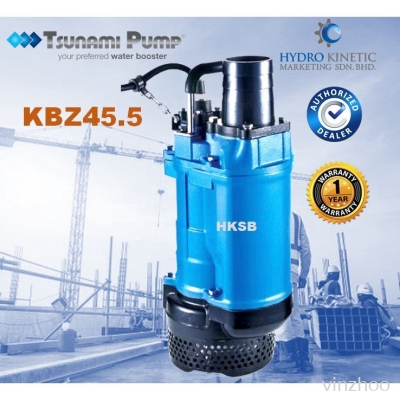 Tsunami KBZ 45.5 (7.5HP) submersible dewatering pump with rigid cast iron body