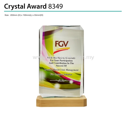 Crystal Award 8349