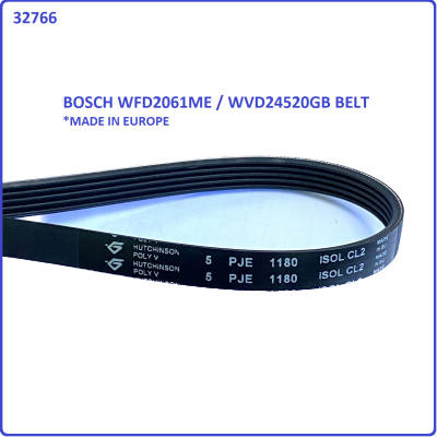 Code: 32766 BOSCH WFD2061ME / WVD24520GB WASHING MACHINE BELT PJE 1180