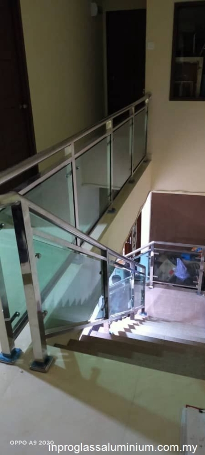 Selangor Glass Staircase Railing Works Reference 