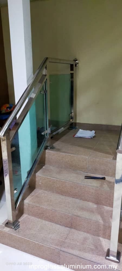 Selangor Glass Staircase Railing Works Reference 