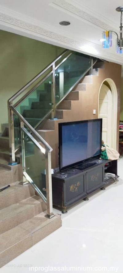 Selangor Glass Staircase Railing Works Reference 