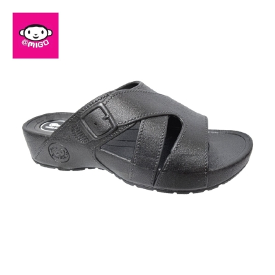 LADIES COMFORT PVC SLIPPER (P 7009 X-BK) (N.X)