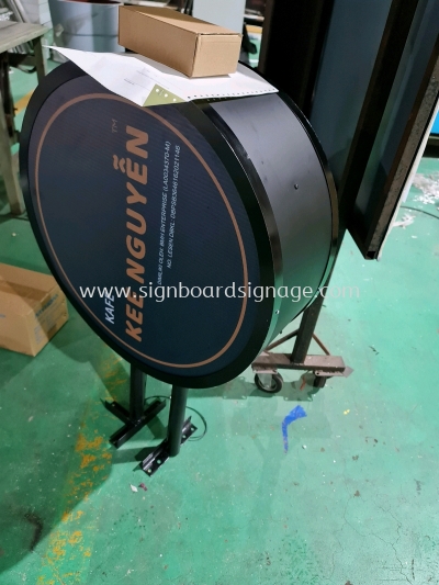 Double Side Signboard # Box Up Double Side # Led Double Side # Custom Made Double Signboard # Special Design Double Side Signboard # Double Side Lightbox # Signboard Cafe # Signboard Bus Stop # Special Size Double Side # Round Type Double Side Signboard # Special Shape 3D LED Double Side Signboard #  Signboard Express