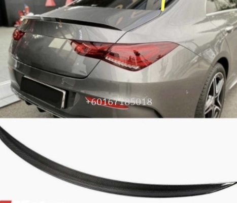 new cla w118 rear spoiler carbon fiber material ori fit for add on upgrade performance new look brand new set