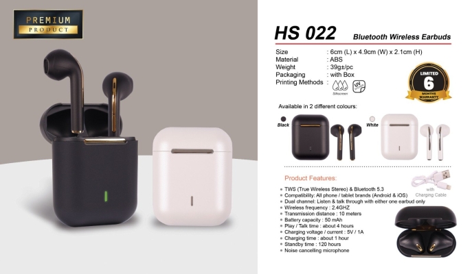 HS 022 Bluetooth Wireless Headset